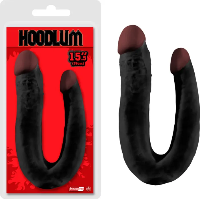 155 Double Dong Sex Toy Adult Pleasure Black Nanma Dildos
