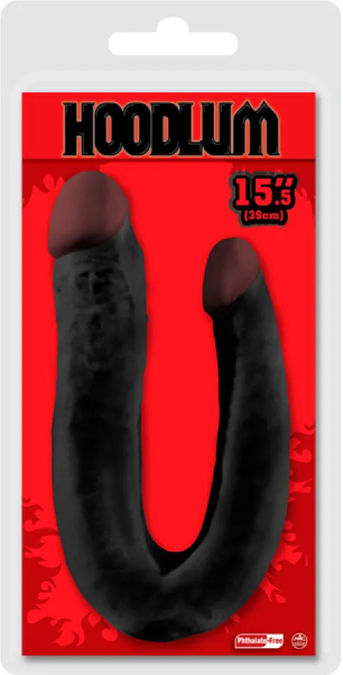 155 Double Dong Sex Toy Adult Pleasure Black Nanma Dildos