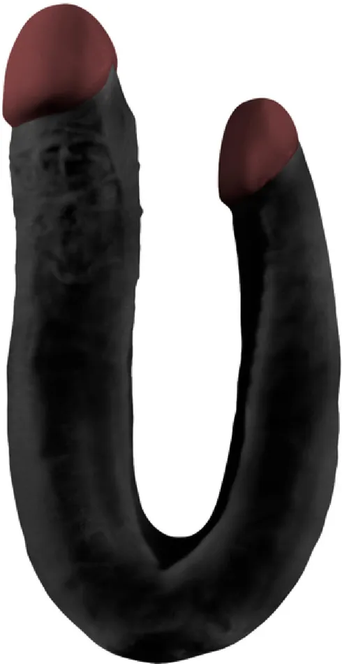 155 Double Dong Sex Toy Adult Pleasure Black Nanma Dildos