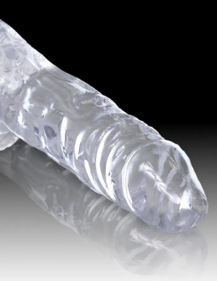 4 Cock With Balls Clear Pipedreams Female Sex Toys
