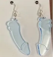 Al the Rebel Male Sex Toys Penis Acrylic Earrings