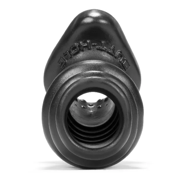 Anal Butthole2 Hollow Plug Medium Black OxBalls
