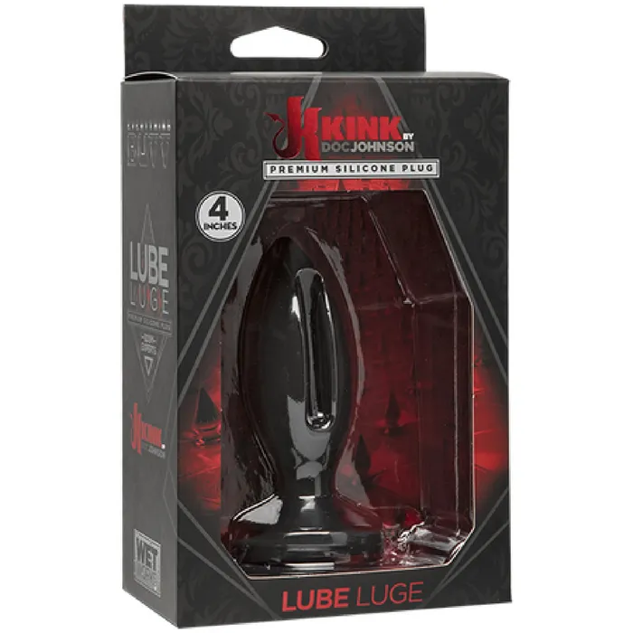 Anal Doc Johnson Wet Works Lube Luge Premium Silicone Anal Butt 4 Black