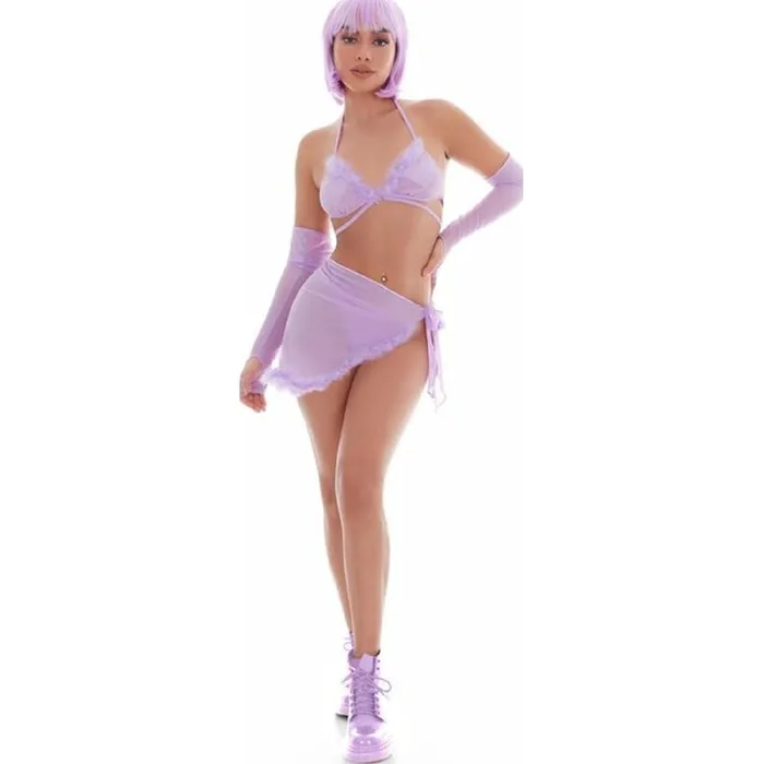 Anal Pink Lipstick Feeling Fuzzy Lilac Festival Set incl Pasties