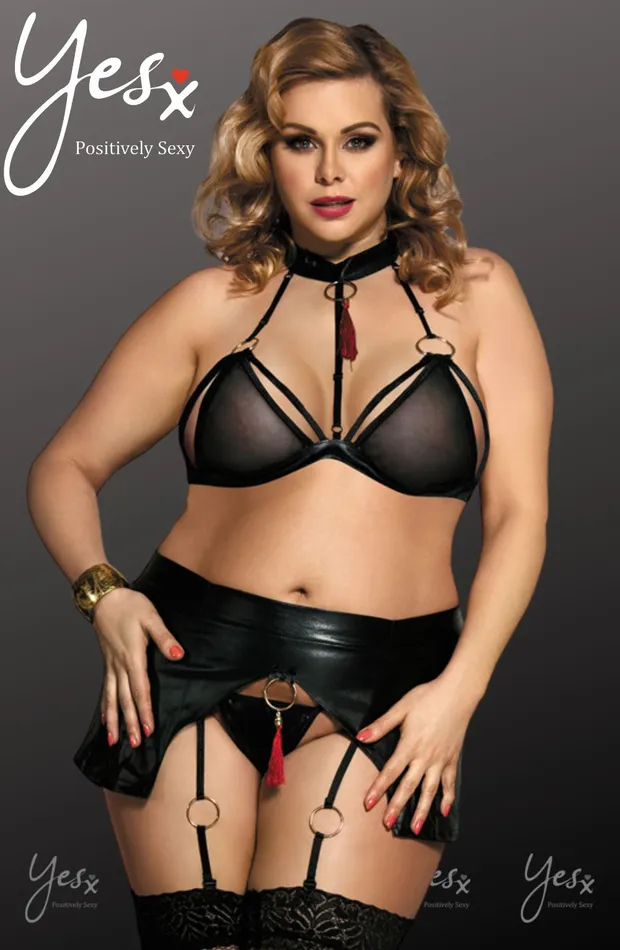 Anal YesX YesX YX823Q Bra Set Black Anal YesX YesX YX823Q Bra Set Black