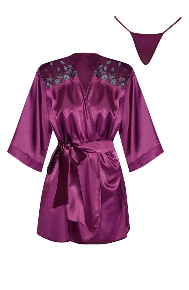 Beauty Night Vibrators Beauty Night Peignoir Burgundy