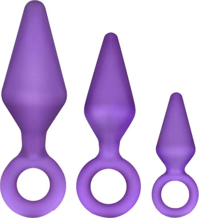 Blush Novelties Anal Candy Rimmer Kit Sex Toy Anal Plug Pleasure Purple