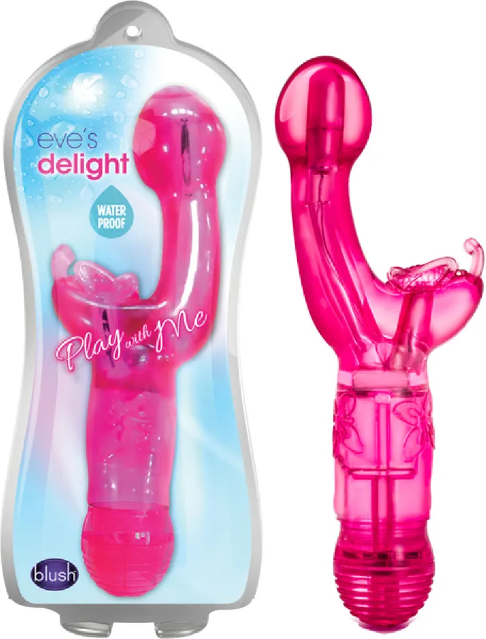 Eves Delight Multi Dual Vibrating Speed Vibrator Dildo Pleasure Sex Toy Adult Pink Blush Novelties Vibrators