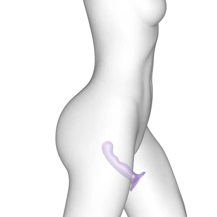 Female Sex Toys StrapOnMe PG Plug Dil Metallic Lilac Large StrapOnMe
