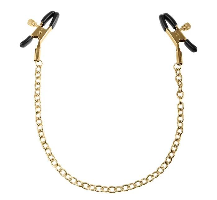 Fetish Fantasy Gold Chain Nipple Clamps Gold Erotica Adult Toys Female Sex Toys Fetish Fantasy Gold Chain Nipple Clamps Gold Erotica Adult Toys Female Sex Toys