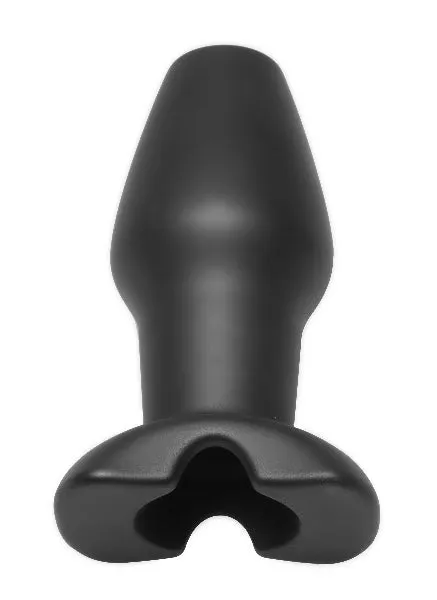 Male Sex Toys XR Brands Invasion Hollow Silicone Anal Plug Large