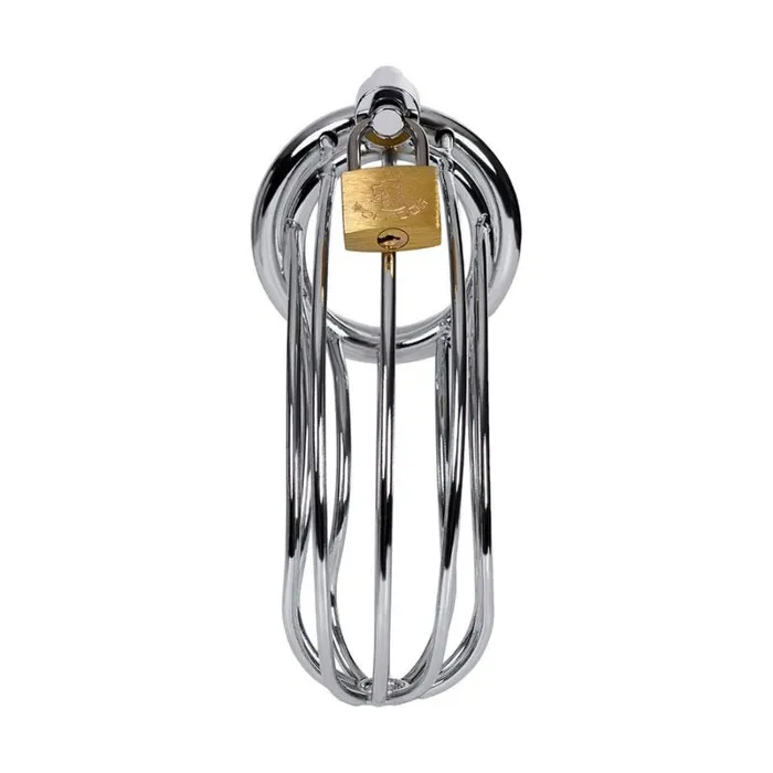 Metal Male Sex Toys Silver Metal Birdcage Cock Cage