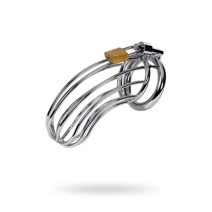 Metal Male Sex Toys Silver Metal Birdcage Cock Cage