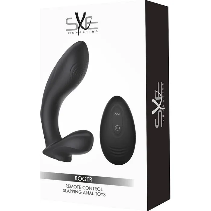Sxe SXE Roger Remote Control Vibrating and Slapping Anal Dildo Male Sex Toys