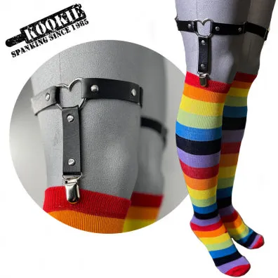 Vegan Leather Heart Garter Kookie Intl Restraints