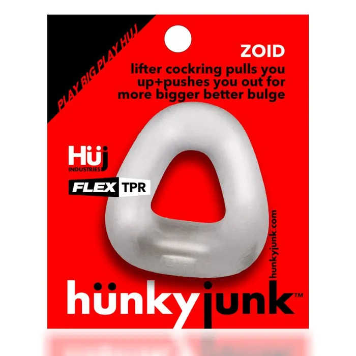 Zoid Trapaziod Lifter Cockring Clear Ice Hunkyjunk Dildos