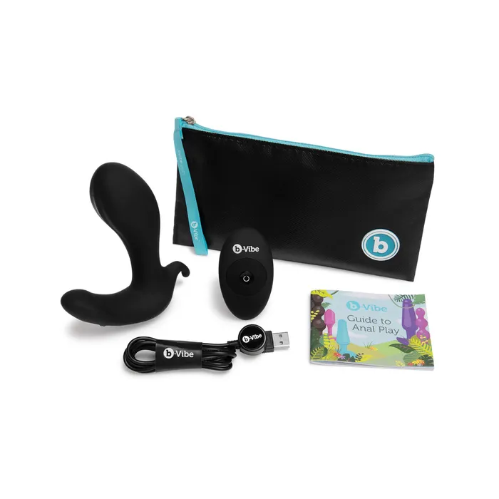 bVibe Anal bVibe Expand Expanding and Vibrating Remote Control Plug Black