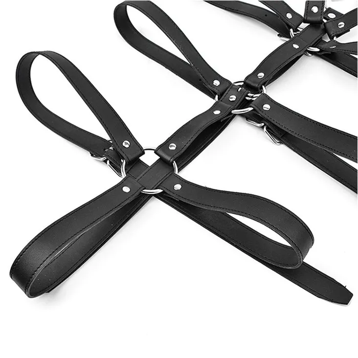 Bdsm Bondage Pu Leather Straps Sex Slave Bandage Restraint Lingerie soniker Couples