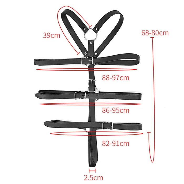 Bdsm Bondage Pu Leather Straps Sex Slave Bandage Restraint Lingerie soniker Couples