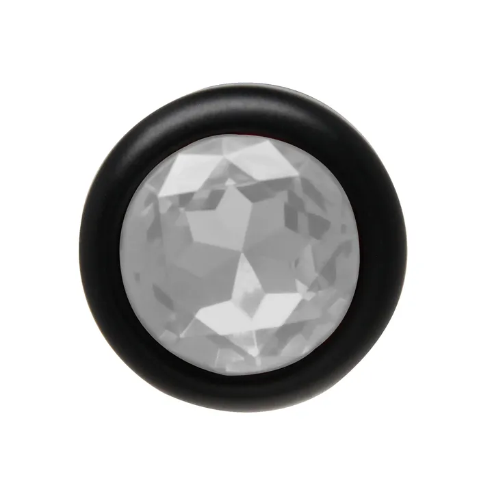 BUM FUN Anal BOTTOM JEWELS BLACK ALLOY W CLEAR JEWEL PLUG BUM FUN Anal BOTTOM JEWELS BLACK ALLOY W CLEAR JEWEL PLUG