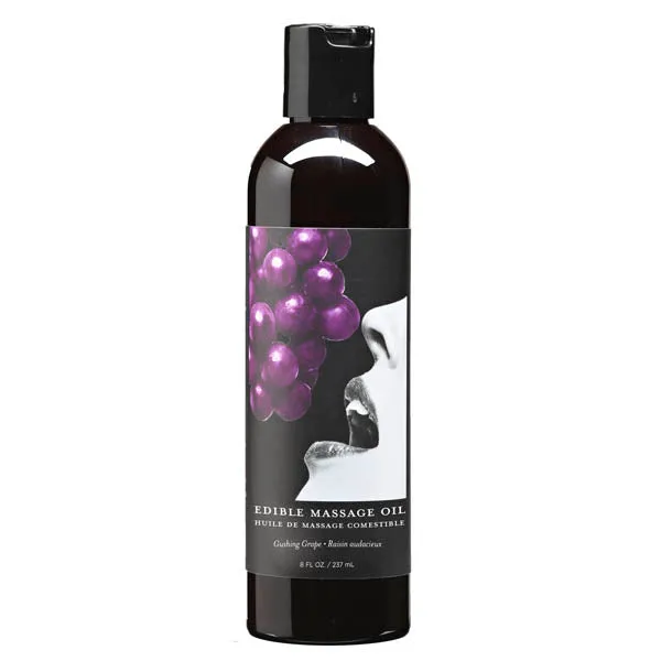 Couples Earthly Body Edible Massage Oil Gushing Grape Flavoured 237 ml Bottle Couples Earthly Body Edible Massage Oil Gushing Grape Flavoured 237 ml Bottle