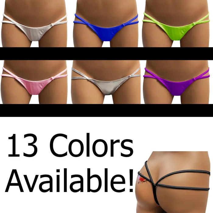 Double Strap Thong with VBack Sunset Stripper Wear Female Sex Toys