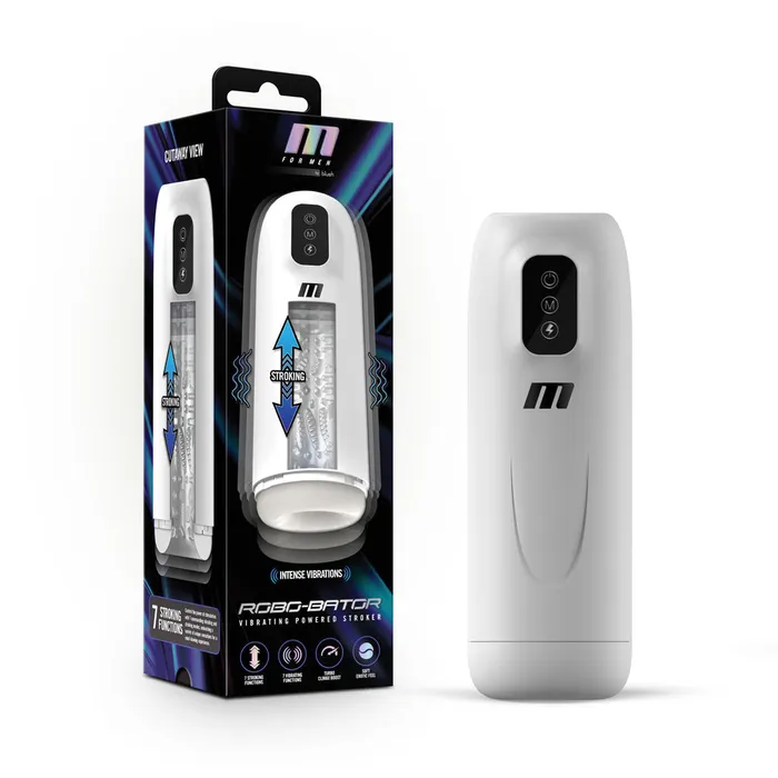 Female Sex Toys Blush M for Men RoboBator White