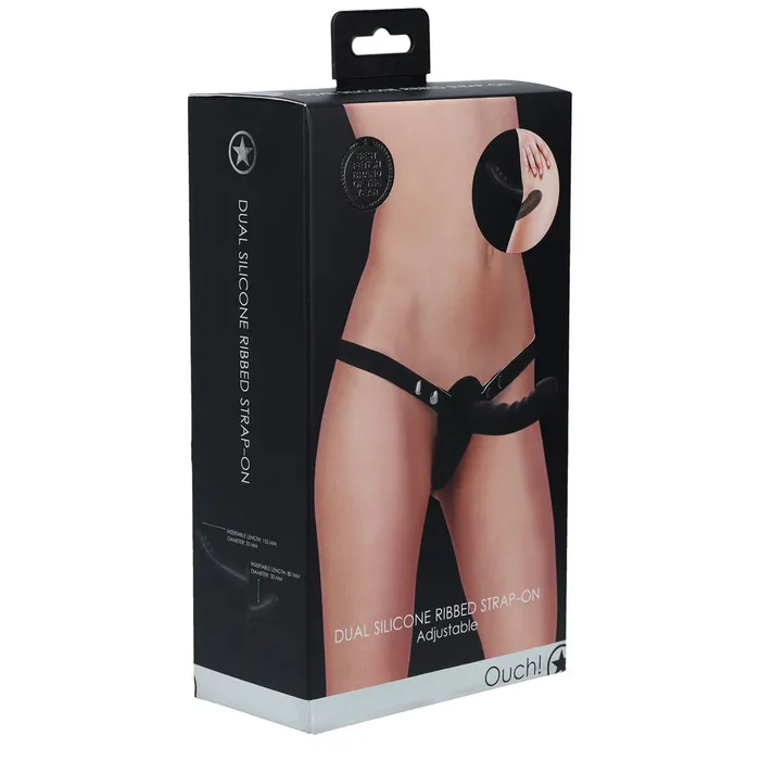Female Sex Toys OUCH Dual Silicone Ribbed StrapOn Double Ended StrapOn Shots Toys Female Sex Toys OUCH Dual Silicone Ribbed StrapOn Double Ended StrapOn Shots Toys