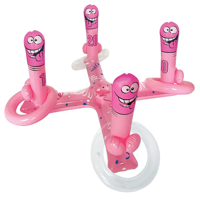 Games Ozze Inflatable Pecker Toss Game Hens Novelty Game