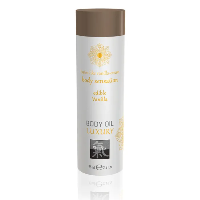Hot Production Female Sex Toys SHIATSU Edible Body Oil Luxury Vanilla Flavoured 75 ml Hot Production Female Sex Toys SHIATSU Edible Body Oil Luxury Vanilla Flavoured 75 ml
