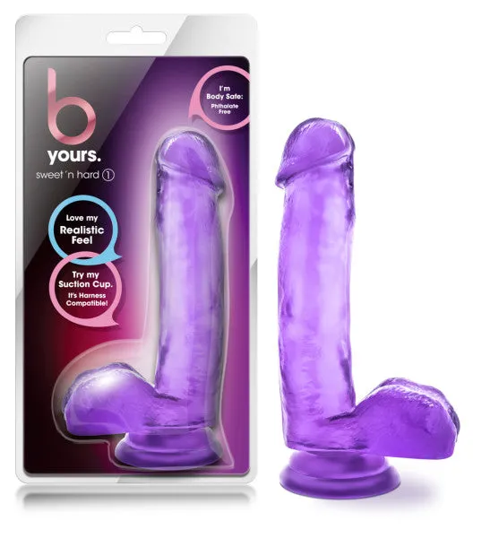 Blush Novelties B Yours Sweet N Hard 1 Purple Dong Dildos
