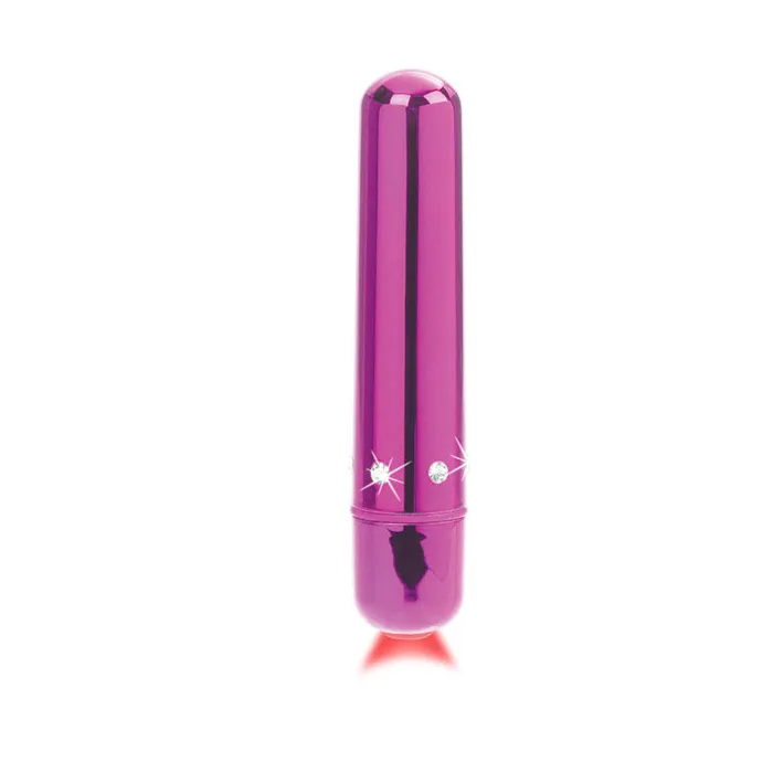 California Exotic Novelties Vibrators Crystal Hi Intensity Bullet 2 Pink