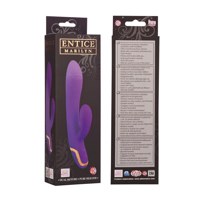 California Exotic Novelties Vibrators Entice Marilyn Purple