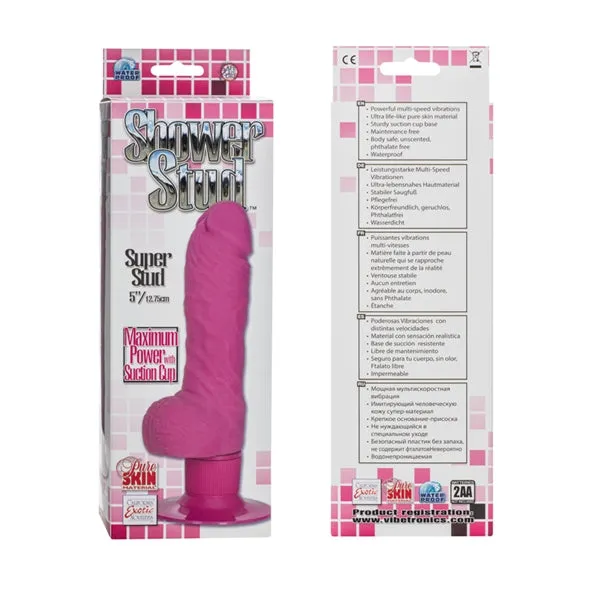 California Exotic Novelties Vibrators Shower Stud Super Stud Pink