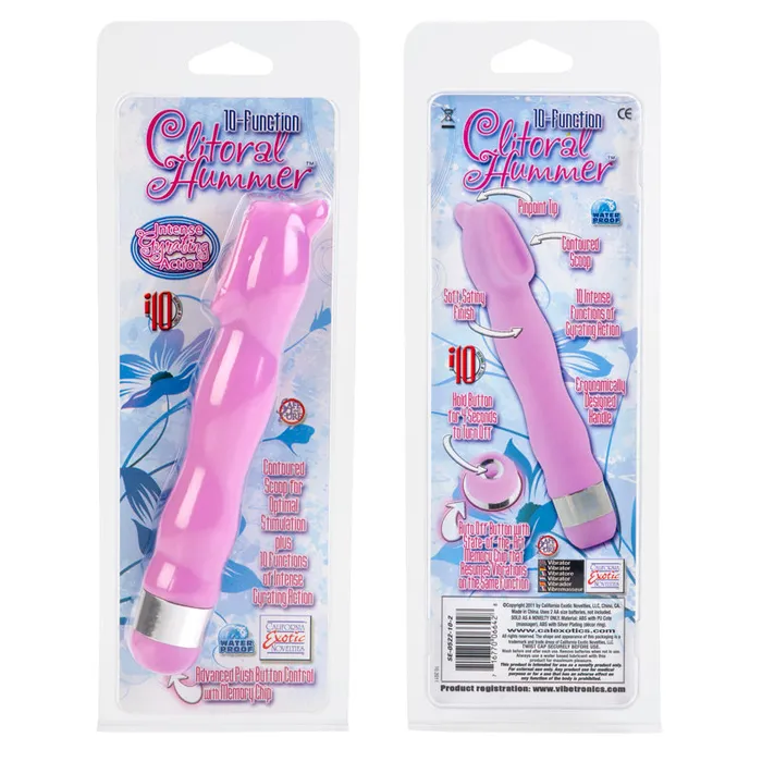 Clitoral Hummer Pink 10 Function California Exotic Novelties Vibrators