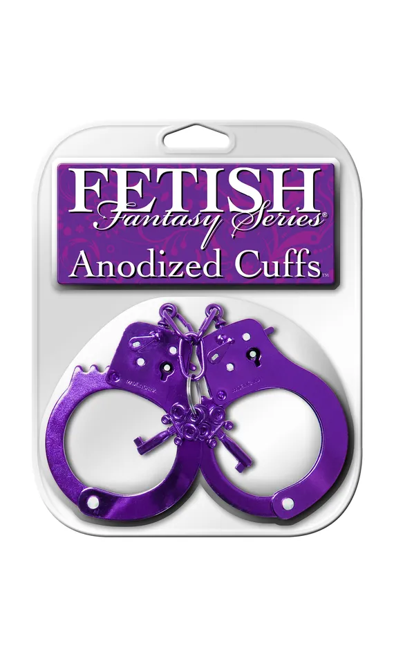Couples Pipedream Products Fetish Fantasy Anodized Cuffs Purple