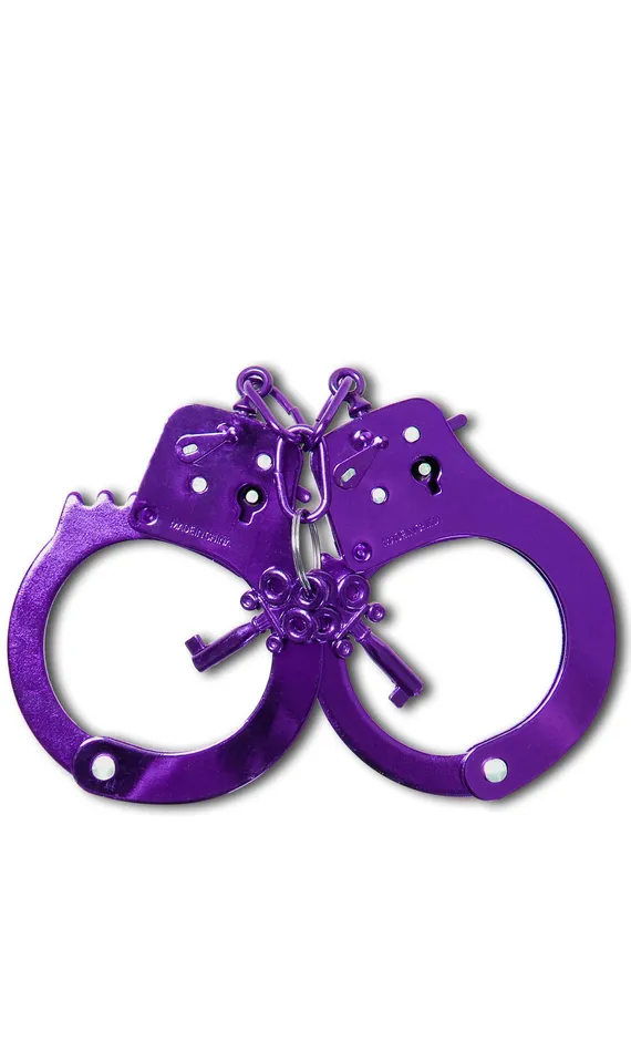 Couples Pipedream Products Fetish Fantasy Anodized Cuffs Purple