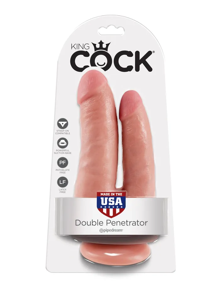 Dildos King Cock Double Penetrator Flesh Pipedream Products Dildos King Cock Double Penetrator Flesh Pipedream Products