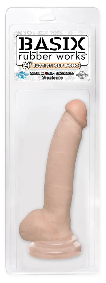 Dildos Pipedream Products Basix Rubber Works 9in Suction Cup Dong Flesh