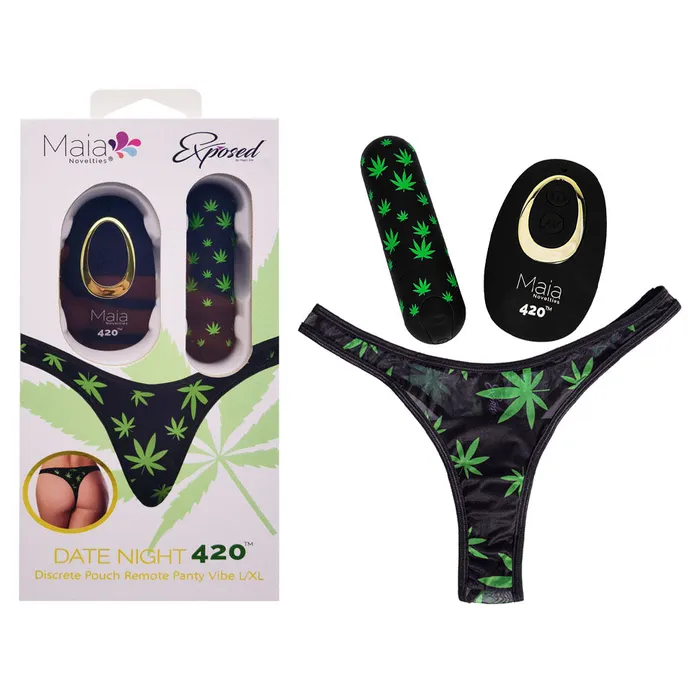 Female Sex Toys Maia Toys Maia DATE NIGHT 420 PANTY VIBE LXL LXL 420 Panty with USB Rechargeable Bullet Remote Female Sex Toys Maia Toys Maia DATE NIGHT 420 PANTY VIBE LXL LXL 420 Panty with USB Rechargeable Bullet Remote