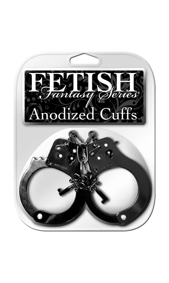 Fetish Fantasy Anodized Cuffs Black Pipedream Products Couples