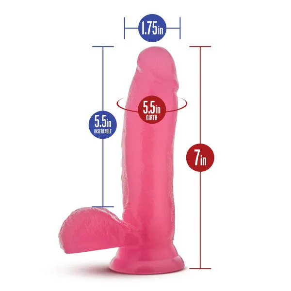 Glow Dicks Rave Pink Blush Novelties Vibrators
