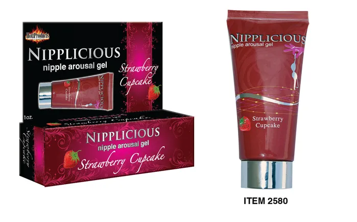 HOTT Products Vibrators Nipplicious Strawberry Cupcake 1 Oz