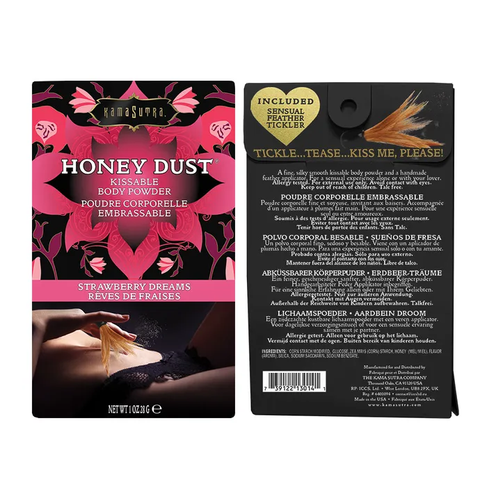 Kama Sutra Vibrators Honey Dust Strawberry 1 Oz