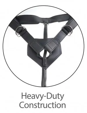 King Cock 7 Uncut WStrap On Harness Tan Pipedream Products Female Sex Toys