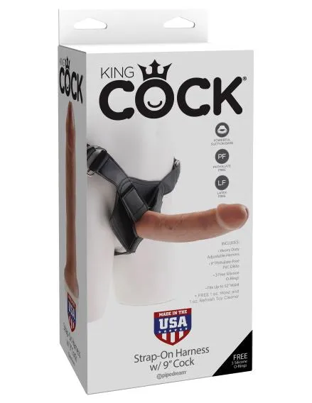 King Cock Strap On Harness With 9 Cock Tan Pipedream Products Female Sex Toys King Cock Strap On Harness With 9 Cock Tan Pipedream Products Female Sex Toys