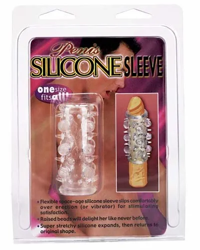 Male Sex Toys Penis Silicone Sleeve WRaised Nodules BMS Enterprises
