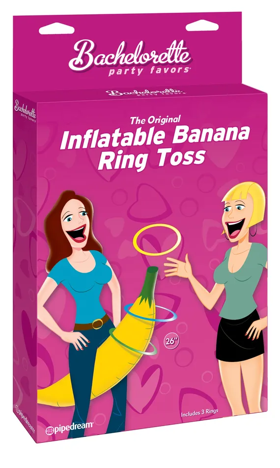 Male Sex Toys Pipedream Products The Original Inflatable Banana Ring Toss