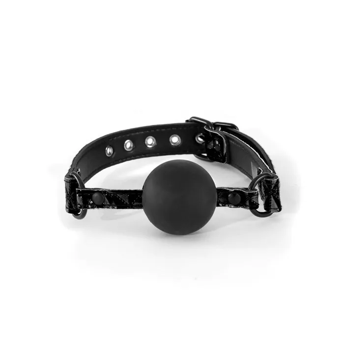 NS Novelties Sinful Soft Silicone Gag Black Anal