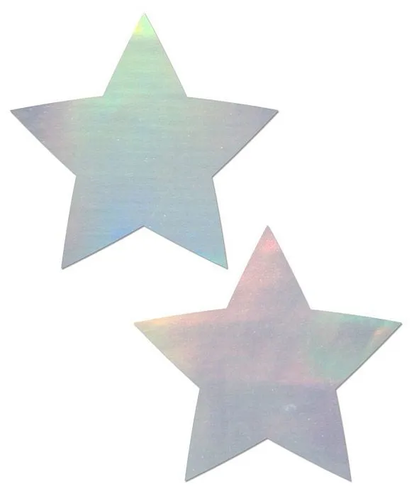 Pastease Holographic Star Silver Pastease Anal